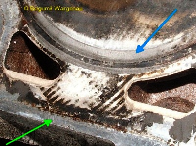 wygniecenia głowicy